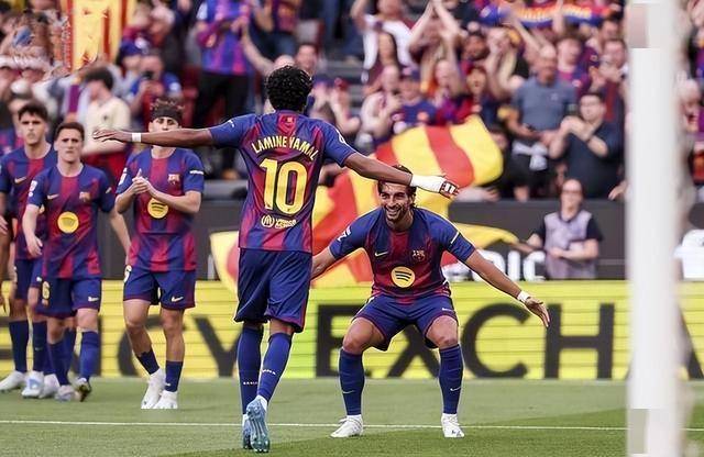 亚马尔第40分钟进球 西甲第33轮巴萨主场1比0胜维戈塞尔塔